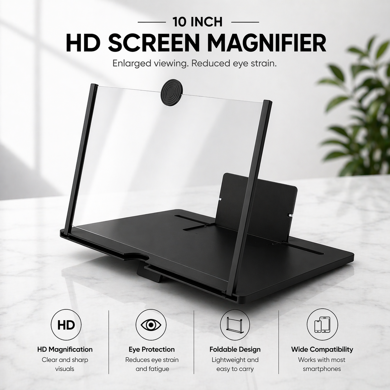 HD Screen Magnifier Stand