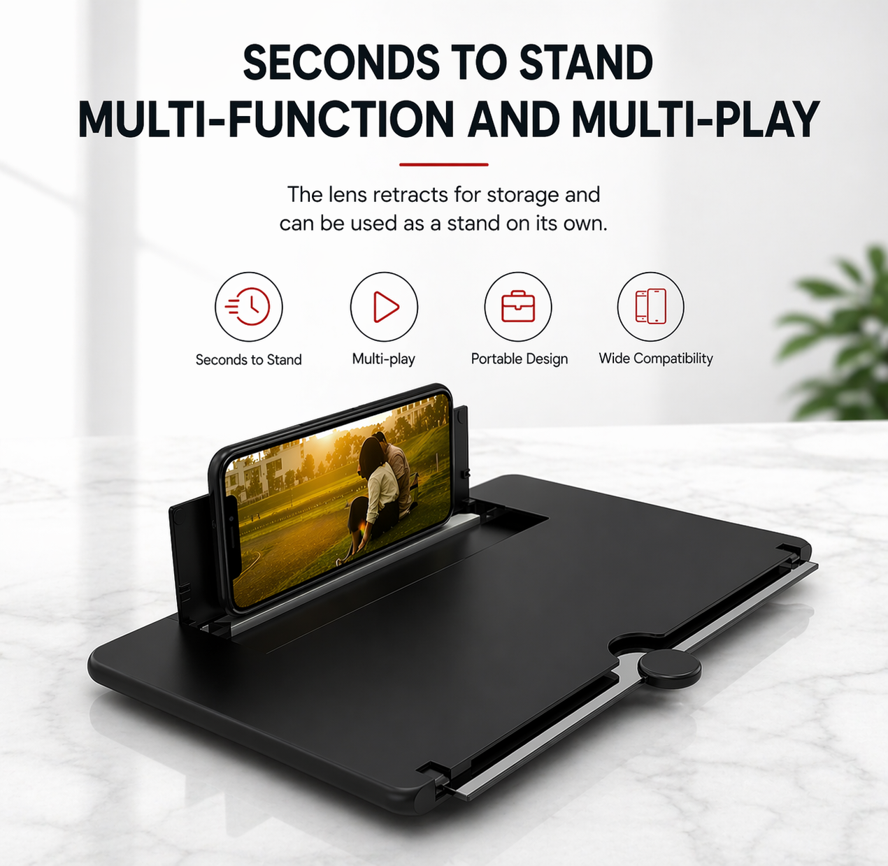 HD Screen Magnifier Stand